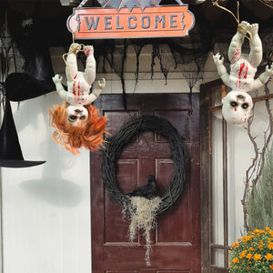 Halloween Hanging Ghost Dolls Spooky Tricky Toys Ornament Horror Atmosphere Bar Courtyard Prop Happy Halloween Day Party Decor