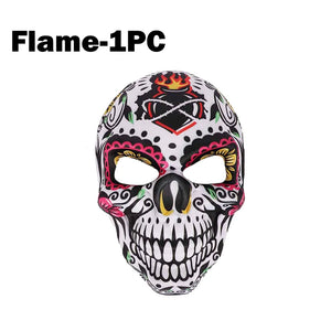 Halloween Day of the Dead Sugar Skull Mask Cosplay Party Carnival Dance Prop Adult Costume Decoration Festival Accessory