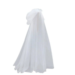 Halloween   cosplay - ghost costume with hooded cloak, death god witch net-like long dress, full-length performance outfit