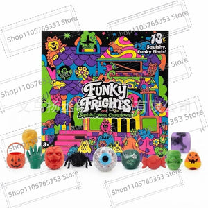 Halloween Advent Calendar,Spooky Squishy Slow Rise Stress Relief Countdown Gift Box for Halloween Party Favors Gifts for Friends