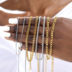Handmade Diy Ornament Stainless Steel Cuban Necklaces