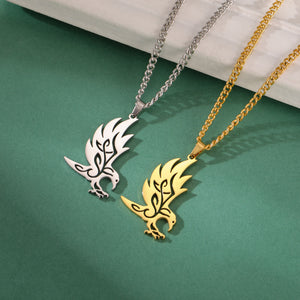 Crow Pendant Welding Chain Stainless Steel Men's And Women's Necklaces