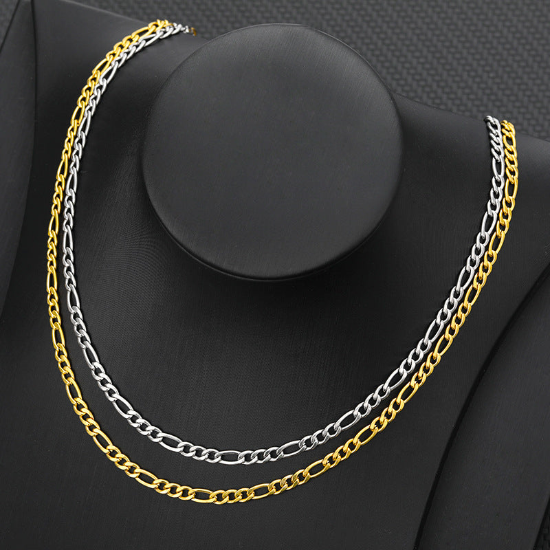 Handmade Diy Ornament Stainless Steel Cuban Necklaces