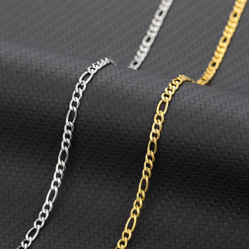 Handmade Diy Ornament Stainless Steel Cuban Necklaces